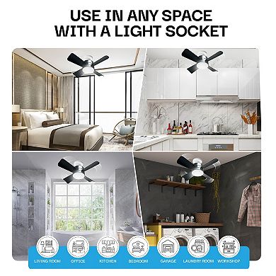 Bell+Howell 15.7-inch Socket Fan with Remote