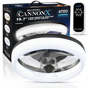 Bell+Howell CannonX 19.7 in 4700 Lumen Bright LED Ceiling Fan