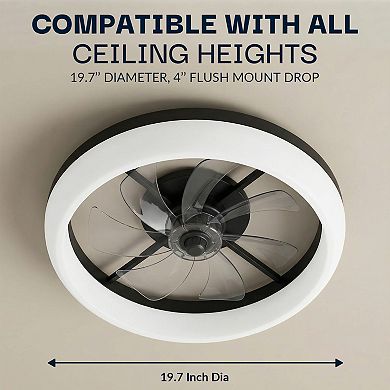 Bell+Howell CannonX 19.7 in. 4700 Lumen Bright LED Ceiling Fan