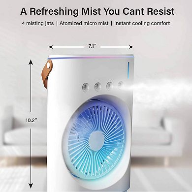 Bell+Howell Bullseye Rechargeable Personal Misting Fan