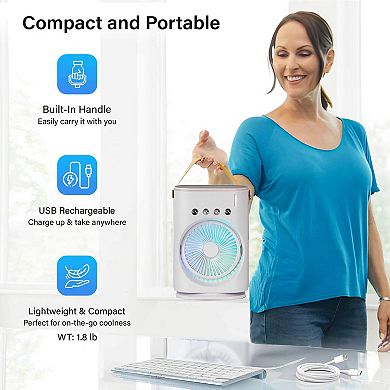 Bell+Howell Bullseye Rechargeable Personal Misting Fan