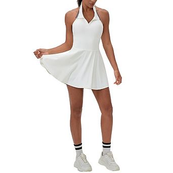 Womens Quick Dry Sports Dress Outdoor Tennis Golf Fitness Lapel Skirt