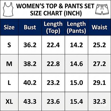 Women's Plaid V-Neck Button Tank and Shorts Set Casual 2-Piece Outfit