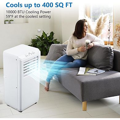Portable Air Conditioner, 10000 BTU Portable AC, AC Unit with Cooling, Dehumidifying & Fan