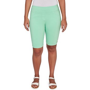 Hearts of Palm Women's All Sun And Games Solid Tech Stretch Bermuda Shorts