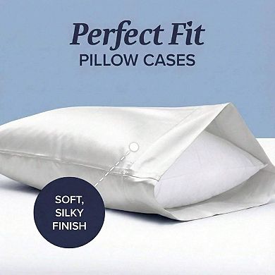 100% Cotton Soft Sheet Set, 500TC Sateen Finish, Deep Pocket