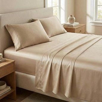100% Cotton Soft Sheet Set, 500TC Sateen Finish, Deep Pocket