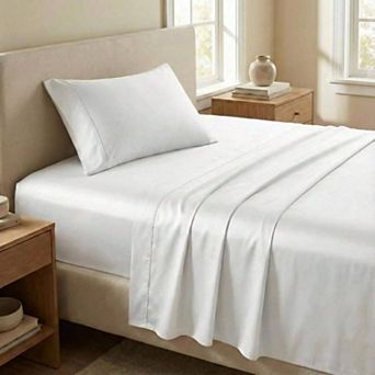 100% Cotton Soft Sheet Set, 500TC Sateen Finish, Deep Pocket
