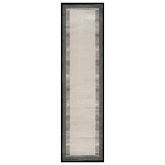 Modern Abstract Bordered Area Rug for Living Room, Bedroom, or Entryway Low Pile Indoor Rug