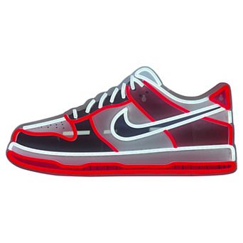 White, Red & Black Sneaker Neon Sign Wall Decor