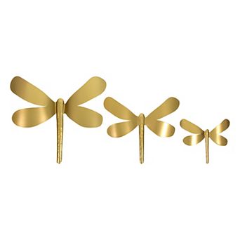 Dragonfly Metal Wall Decor Set of 3