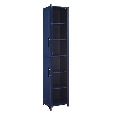 Crosley Savannah Storage Cabinet with Adjustable Shelves
