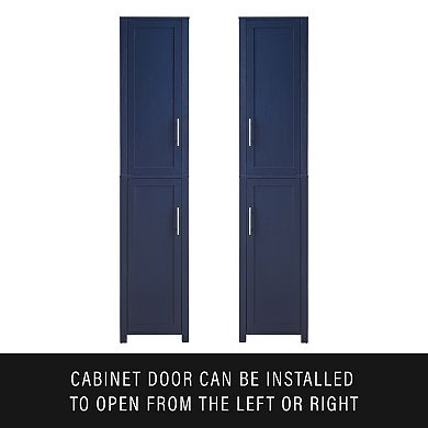 Crosley Savannah Storage Cabinet with Adjustable Shelves