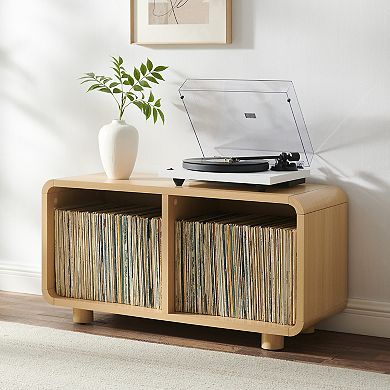 Crosley Zoe Medium Record Player Stand With Vinyl Storage