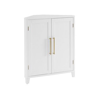 Crosley Roarke Stackable Corner Kitchen Storage Pantry with Adjustable Shelves
