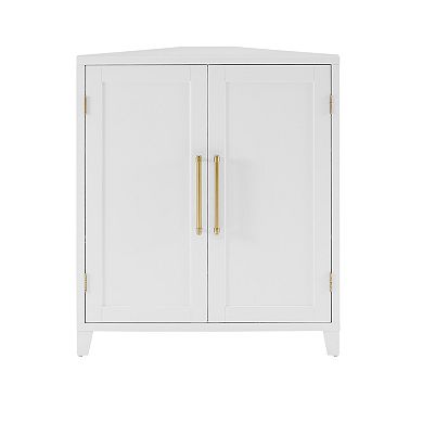 Crosley Roarke Stackable Corner Kitchen Storage Pantry with Adjustable Shelves