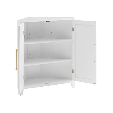 Crosley Roarke Stackable Corner Kitchen Storage Pantry with Adjustable Shelves
