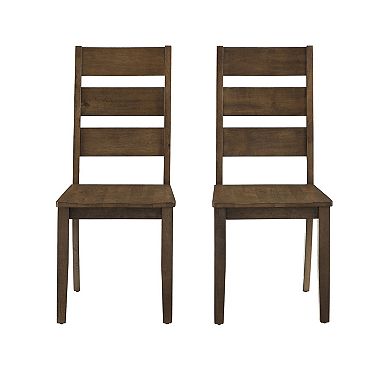 Crosley Joanna 2-Piece Ladder-Back Dining Chair Set