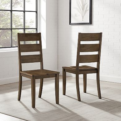 Crosley Joanna 2-Piece Ladder-Back Dining Chair Set