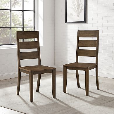 Crosley Joanna 2-Piece Ladder-Back Dining Chair Set