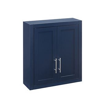 Crosley Savannah Wall Storage Cabinet with Adjustable Shelves