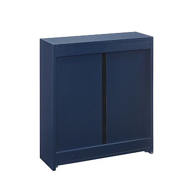 Crosley Savannah Wall Storage Cabinet with Adjustable Shelves