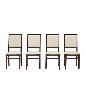 Crosley Joanna 4 pc Upholstered X-Back Dining Chair Set