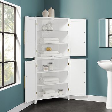Crosley Roarke Corner Kitchen Storage Pantry Cabinet