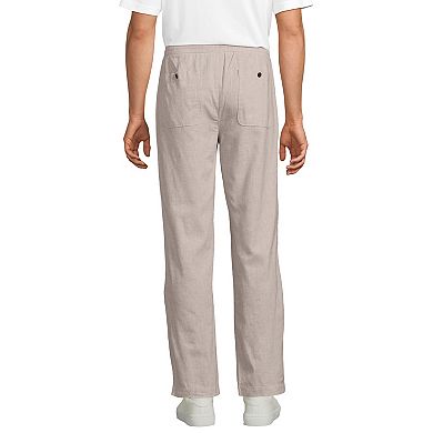 Men's Lands' End Linen Cotton E-Waist Pants