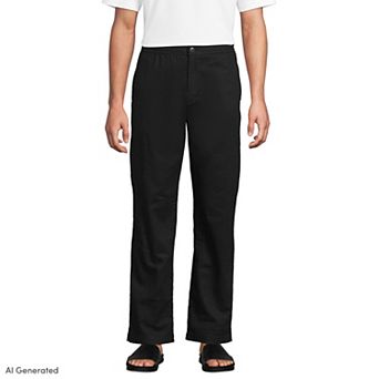 Men's Lands' End Linen Cotton E-Waist Pants