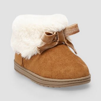 Jumping Beans® Bow Accent Girls Faux Fur Boots