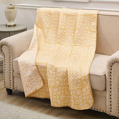 Greenland Home Fashions Granny Squares Throw Blanket