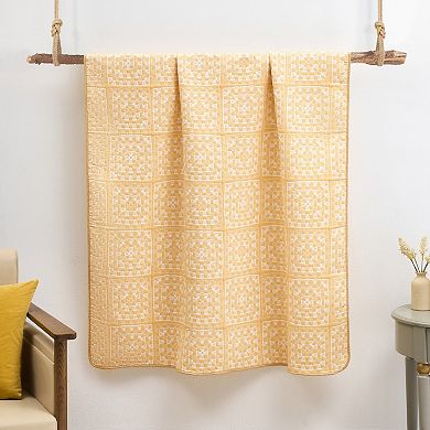 Greenland Home Fashions Granny Squares Throw Blanket