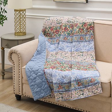 Greenland Home Fashions Kressida Floral Throw Blanket