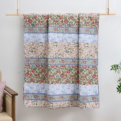 Greenland Home Fashions Kressida Floral Throw Blanket