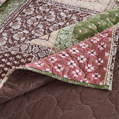Greenland Home Fashions Priya Patchwork Throw Blanket