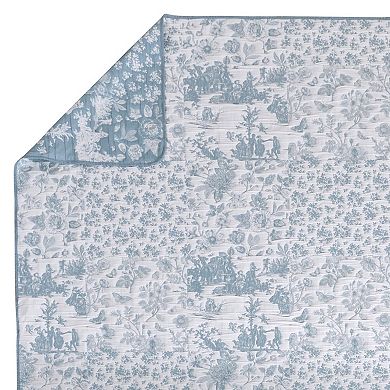 Greenland Home Fashions Toile Patch Throw Blanket