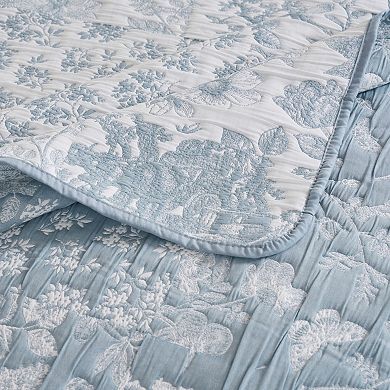 Greenland Home Fashions Toile Patch Throw Blanket