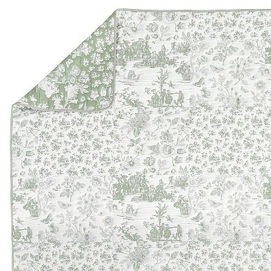 Greenland Home Fashions Toile Patch Throw Blanket