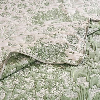 Greenland Home Fashions Toile Patch Throw Blanket