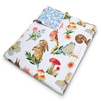 Greenland Home Fashions Floral Print Throw Blanket