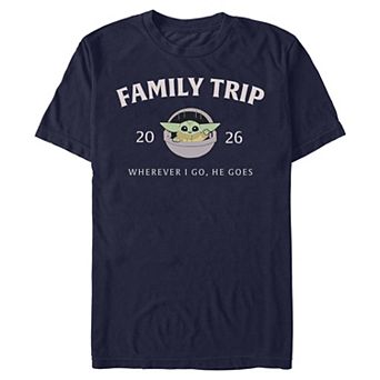 Men's Star Wars Grogu Family Trip 2026 Graphic Tee