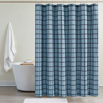 Cannon Luka Grid Shower Curtain