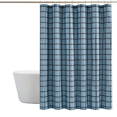 Cannon Luka Grid Shower Curtain