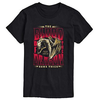 Men's House of the Dragon The Blood Of The Dragon Runs Thick Graphic Tee