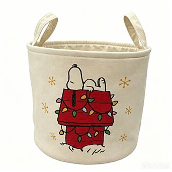 St. Nicholas Square® Peanuts Snoopy Holiday Canvas Tote