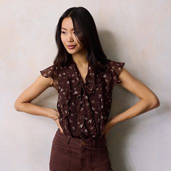 Women's LC Lauren Conrad Sleeveless V-Neck Blouse