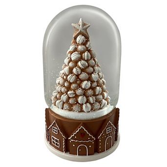 St. Nicholas Square® Gingerbread Tree Snow Globe Table Decor