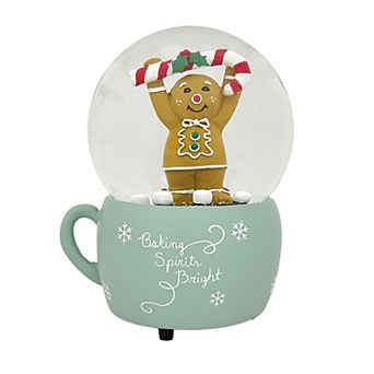 St. Nicholas Square® Baking Spirits Bright Gingerbread Snow Globe Table Decor