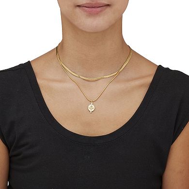 Crystal Pave Dragonfly Multistrand Goldtone Necklace, 16 Inches
